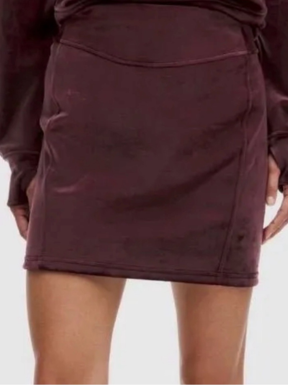 71. NWT Lululemon Scuba High-Rise Mini Skirt *Velvet Sz XL